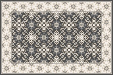 Halı banyosu ve Rug Boho tarzı etnik tasarım desenleri.