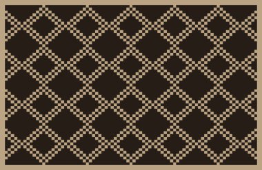 Halı banyosu ve Rug Boho tarzı etnik tasarım desenleri.