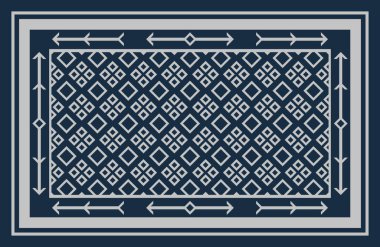 Halı banyosu ve Rug Boho tarzı etnik tasarım desenleri.