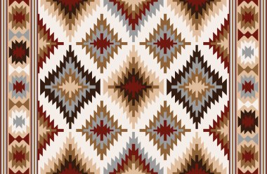 Halı banyosu ve Rug Boho tarzı etnik tasarım desenleri.