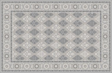 Halı banyosu ve Rug Boho tarzı etnik tasarım desenleri.