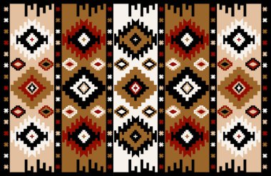 Halı banyosu ve Rug Boho tarzı etnik tasarım desenleri.