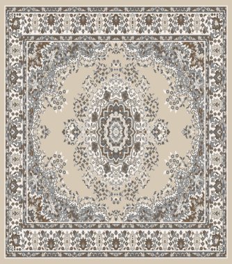 Halı banyosu ve Rug Boho tarzı etnik tasarım desenleri.