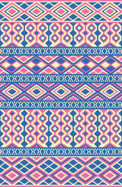 Halı banyosu ve Rug Boho tarzı etnik tasarım desenleri.