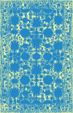 Halı banyosu ve Rug Boho tarzı etnik tasarım desenleri.