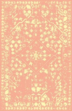 Halı banyosu ve Rug Boho tarzı etnik tasarım desenleri.