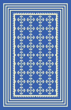 Halı banyosu ve Rug Boho tarzı etnik tasarım desenleri.