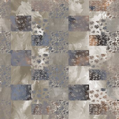 Sıkıntılı dokusu ve rengi olan geometrik tekrarlama deseni