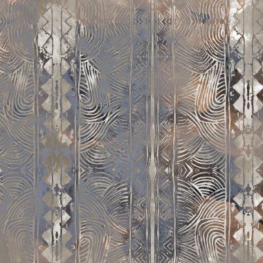 Sıkıntılı dokusu ve rengi olan geometrik tekrarlama deseni