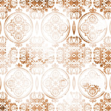 Sıkıntılı dokusu ve rengi olan geometrik tekrarlama deseni