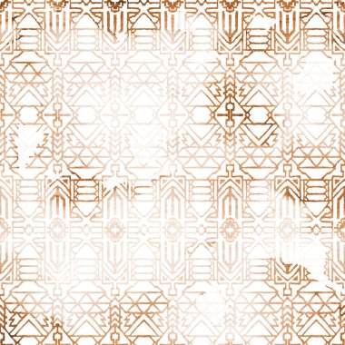 Sıkıntılı dokusu ve rengi olan geometrik tekrarlama deseni