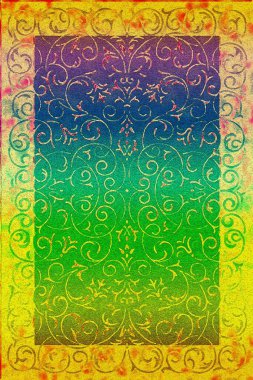 Halı banyosu ve Rug Boho tarzı etnik tasarım desenleri.