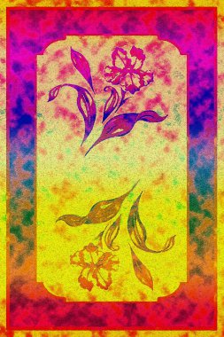 Halı banyosu ve Rug Boho tarzı etnik tasarım desenleri.