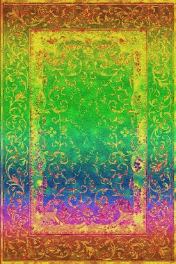 Halı banyosu ve Rug Boho tarzı etnik tasarım desenleri.