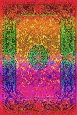 Halı banyosu ve Rug Boho tarzı etnik tasarım desenleri.