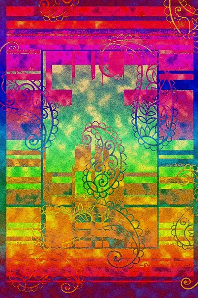 Halı banyosu ve Rug Boho tarzı etnik tasarım desenleri.