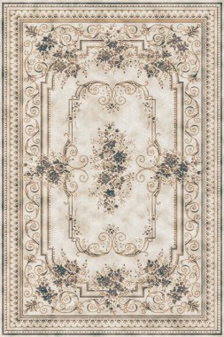 Halı banyosu ve Rug Boho tarzı etnik tasarım desenleri.