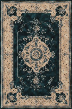 Halı banyosu ve Rug Boho tarzı etnik tasarım desenleri.