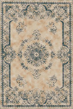 Halı banyosu ve Rug Boho tarzı etnik tasarım desenleri.