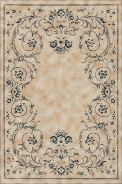 Halı banyosu ve Rug Boho tarzı etnik tasarım desenleri.