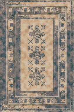 Halı banyosu ve Rug Boho tarzı etnik tasarım desenleri.