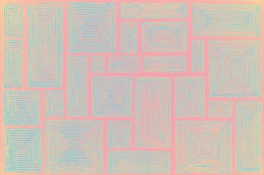 Halı banyosu ve Rug Boho tarzı, dokunmuş doku ve efektli etnik tasarım deseni.