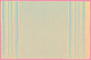 Halı banyosu ve Rug Boho tarzı, dokunmuş doku ve efektli etnik tasarım deseni.