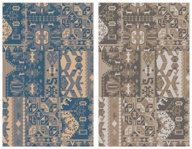 Halı ve Halılar desen ve modern renklerle dizayn edilir.