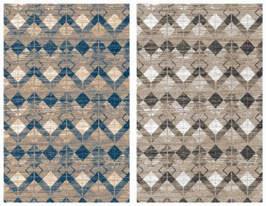 Halı ve Halılar desen ve modern renklerle dizayn edilir.