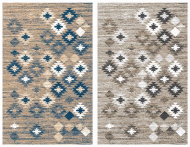 Halı ve Halılar desen ve modern renklerle dizayn edilir.