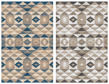 Halı ve Halılar desen ve modern renklerle dizayn edilir.