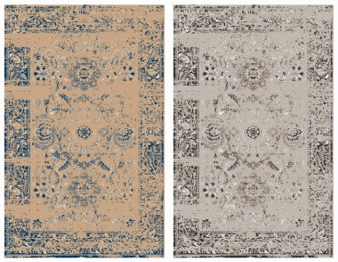 Halı ve Halılar desen ve modern renklerle dizayn edilir.