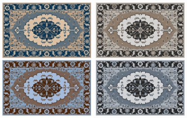 Halı ve Halılar desen ve modern renklerle dizayn edilir.