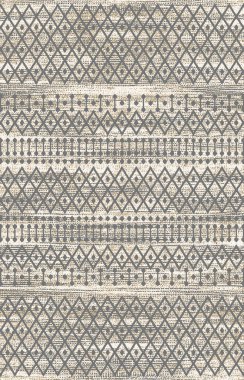 Halı banyosu ve Rug Boho tarzı, dokunmuş doku ve efektli etnik tasarım deseni.