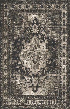 Halı banyosu ve Rug Boho tarzı, dokunmuş doku ve efektli etnik tasarım deseni.