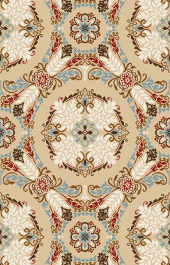 Halı banyosu ve Rug Boho tarzı, dokunmuş doku ve efektli etnik tasarım deseni.