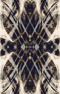 Halı banyosu ve Rug Boho tarzı, dokunmuş doku ve efektli etnik tasarım deseni.