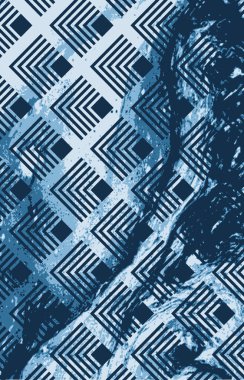 Halı banyosu ve Rug Boho tarzı, dokunmuş doku ve efektli etnik tasarım deseni.