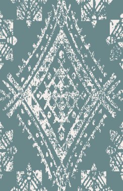 Halı banyosu ve Rug Boho tarzı, dokunmuş doku ve efektli etnik tasarım deseni.