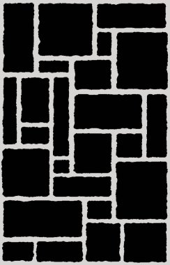 Halı banyosu ve Rug Boho tarzı, dokunmuş doku ve efektli etnik tasarım deseni.