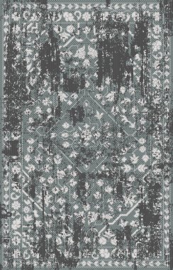 Halı banyosu ve Rug Boho tarzı, dokunmuş doku ve efektli etnik tasarım deseni.