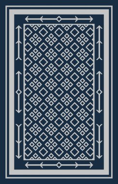 Halı banyosu ve Rug Boho tarzı, dokunmuş doku ve efektli etnik tasarım deseni.