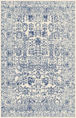 Halı banyosu ve Rug Boho tarzı, dokunmuş doku ve efektli etnik tasarım deseni.