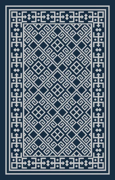 Carpet Bathmat Rug Boho Style Ethnic Design Pattern Distressed Woven — Stock Photo, Image