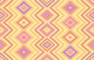 Halı banyosu ve Rug Boho tarzı, dokunmuş doku ve efektli etnik tasarım deseni.