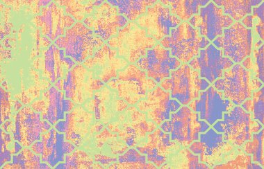 Halı banyosu ve Rug Boho tarzı, dokunmuş doku ve efektli etnik tasarım deseni.