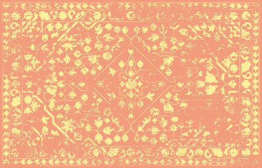 Halı banyosu ve Rug Boho tarzı, dokunmuş doku ve efektli etnik tasarım deseni.