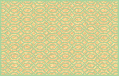 Halı banyosu ve Rug Boho tarzı, dokunmuş doku ve efektli etnik tasarım deseni.