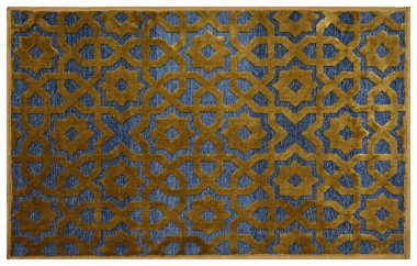 Halı banyosu ve Rug Boho tarzı, dokunmuş doku ve efektli etnik tasarım deseni.