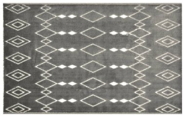 Halı banyosu ve Rug Boho tarzı, dokunmuş doku ve efektli etnik tasarım deseni.